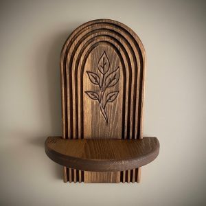 Handmade Wooden Wall Shelf, Retro Wood Wall Shelf, Small Decorative Shelf, Rustic Home Decor, Vintage Style Wall Shelf