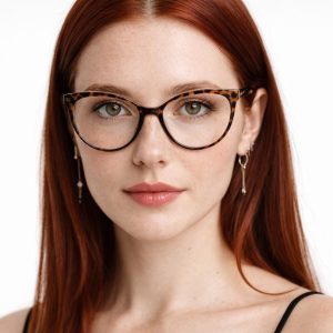 Callisto Blue-Light Glasses – Leopard Cat-Eye