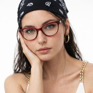 Red Cat Eye Blue Light Glasses: Unisex Eyewear